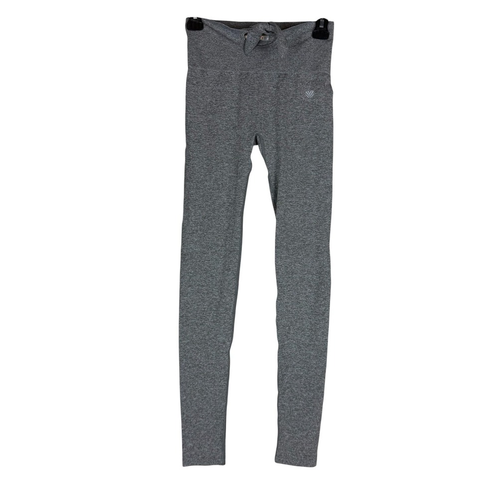 Forever 21 Leggings Womens Small Gray High Rise Knit Ankle Yoga Athletic